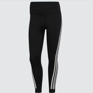 NWT Adidas Womens Optime 3-Stripes 7/8 Leggings